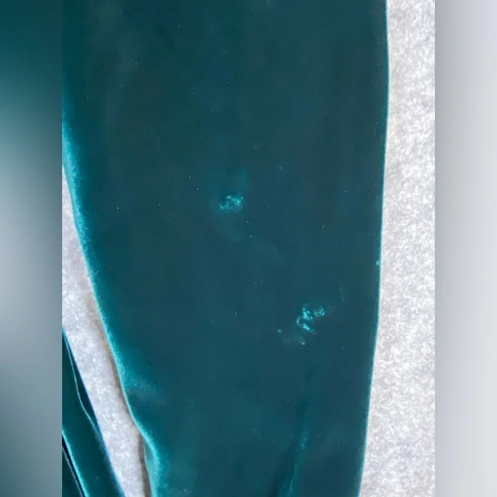 Jessica McClintok Vintage Velvet Lace‎ and Beaded Dress 4 Green 80’s Petticoat - Picture 10 of 12